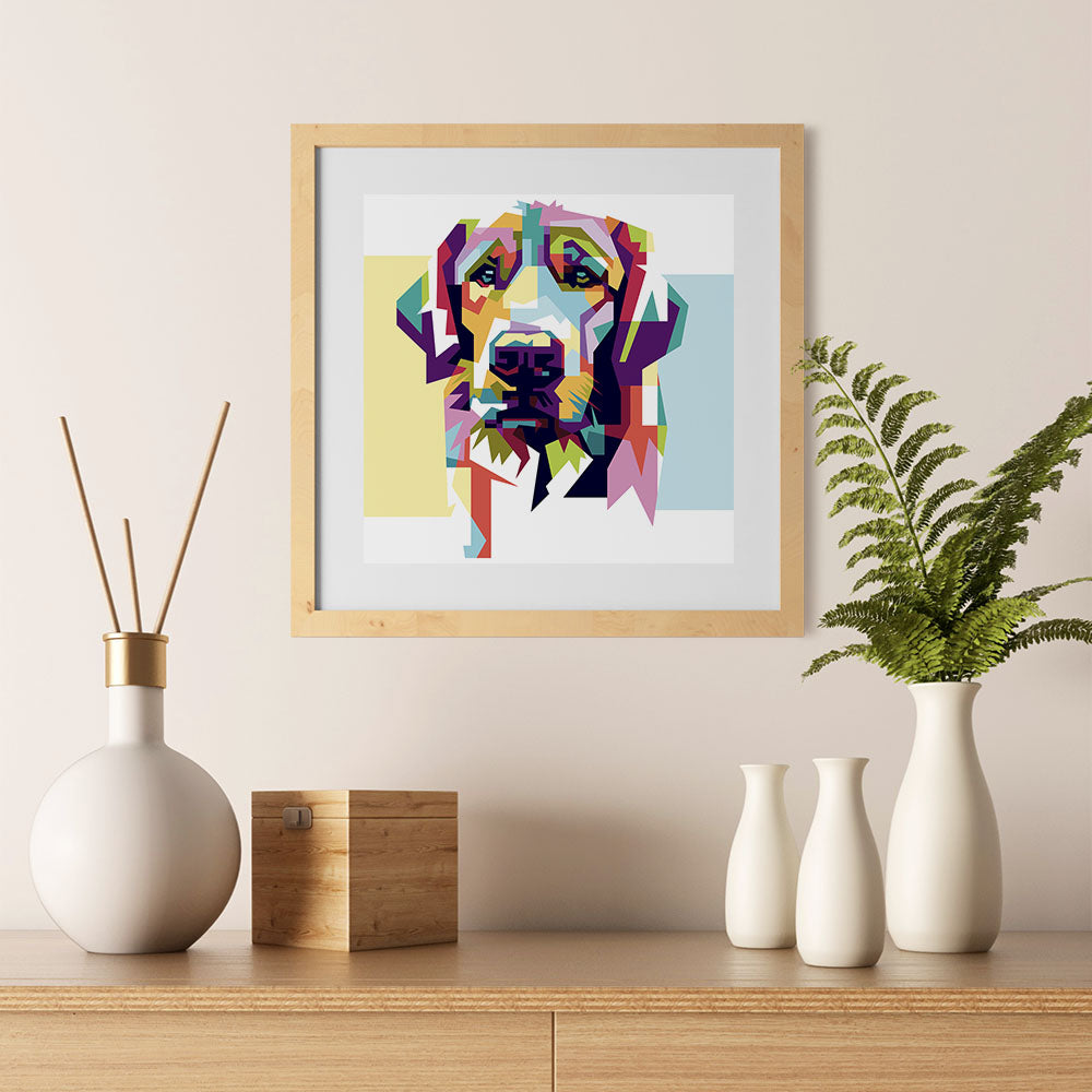 The Sad Dog - Cubism Animals Posters – EzPosterPrints