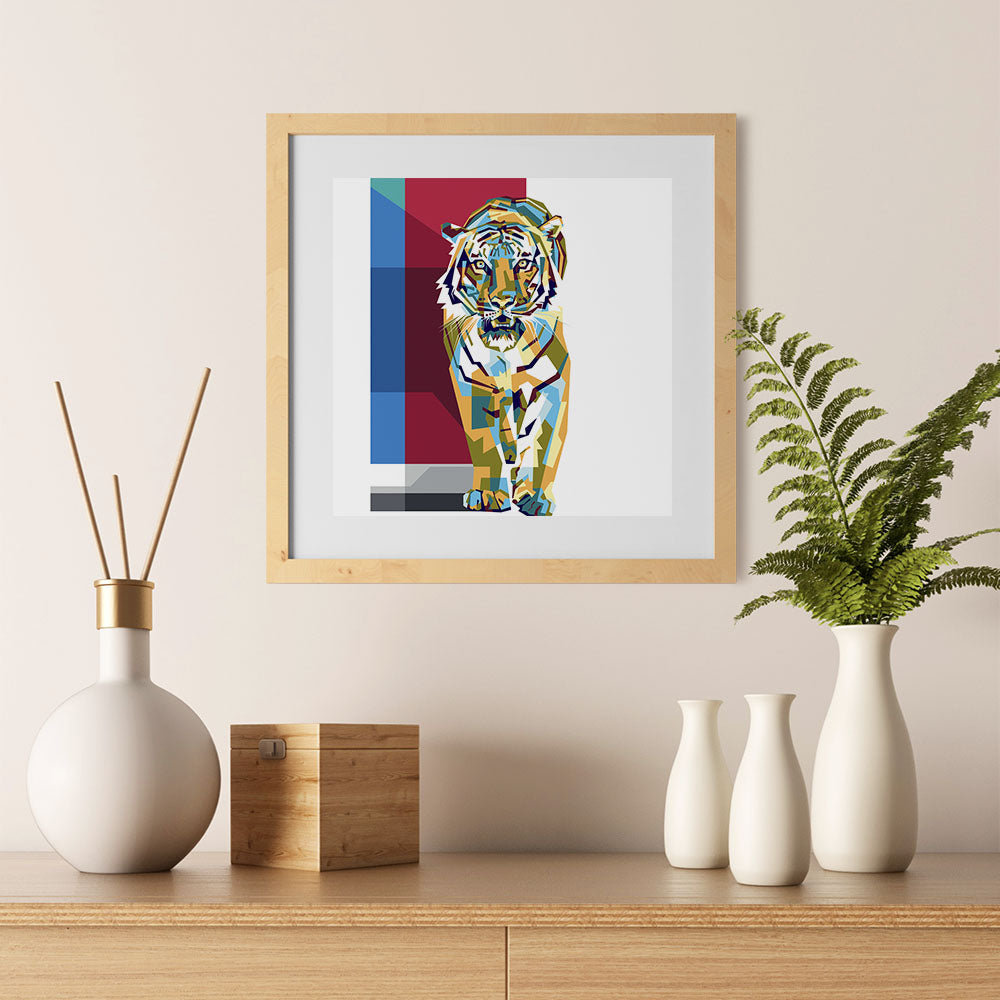 The Tiger - Cubism Animals Posters – EzPosterPrints