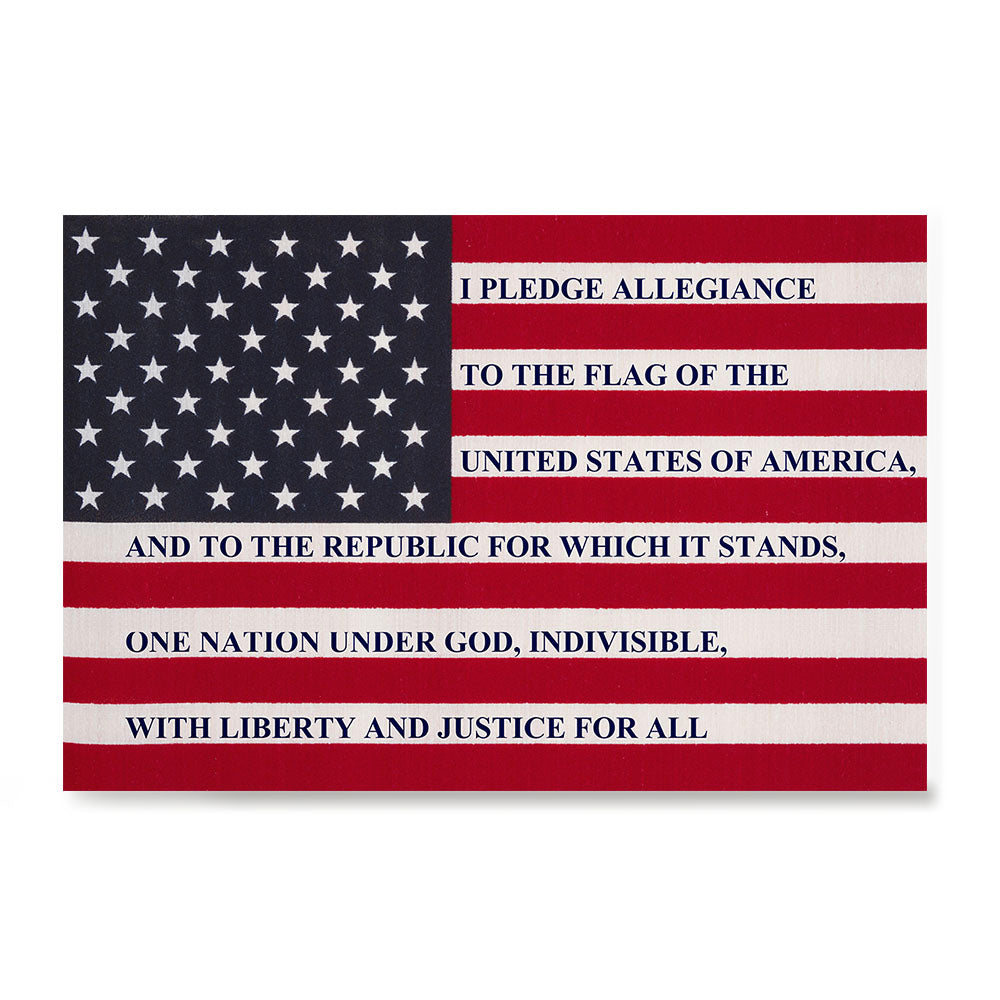 Download The USA Flag with Pledge Of Allegiance Poster Poster ...