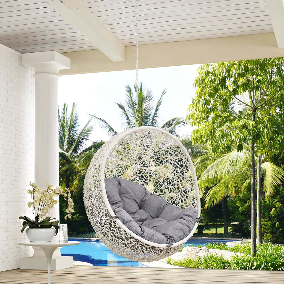 hide outdoor patio swing chair