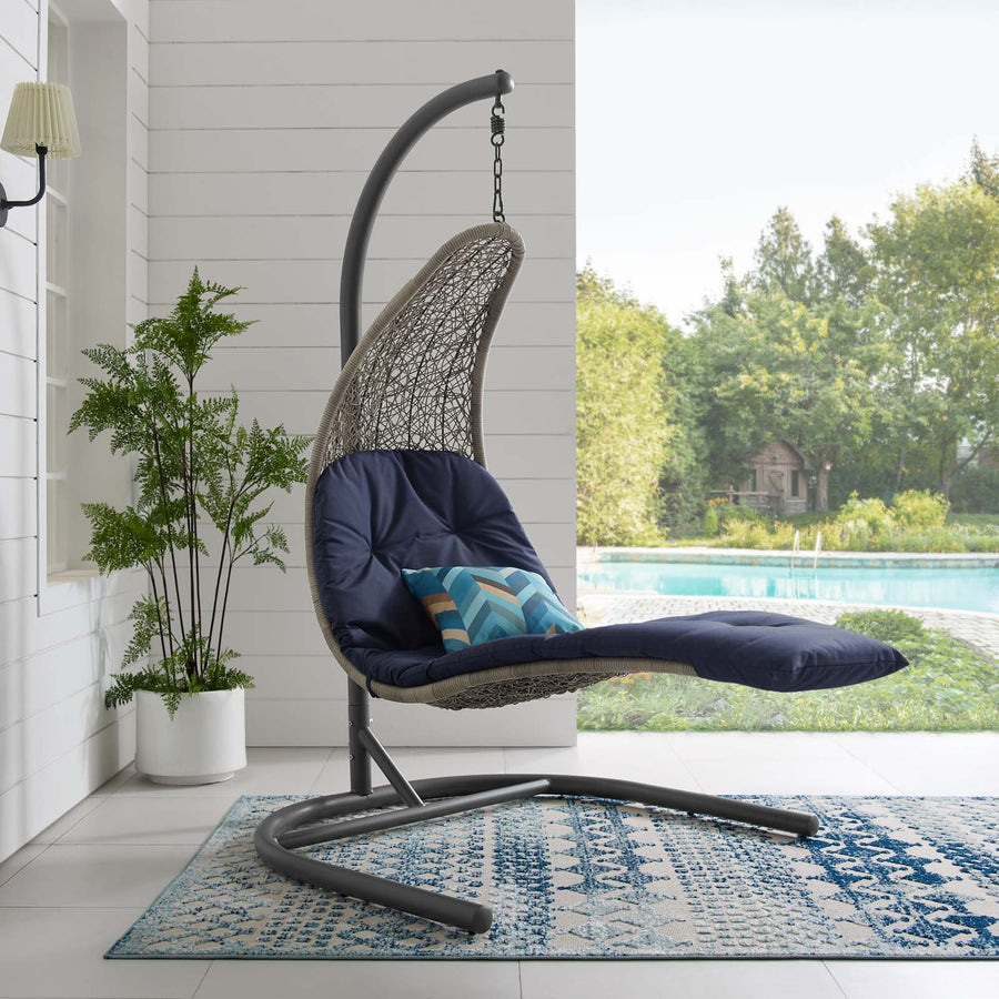 Landscape Hanging Chaise Lounge Outdoor Patio Swing Chair | MINDS