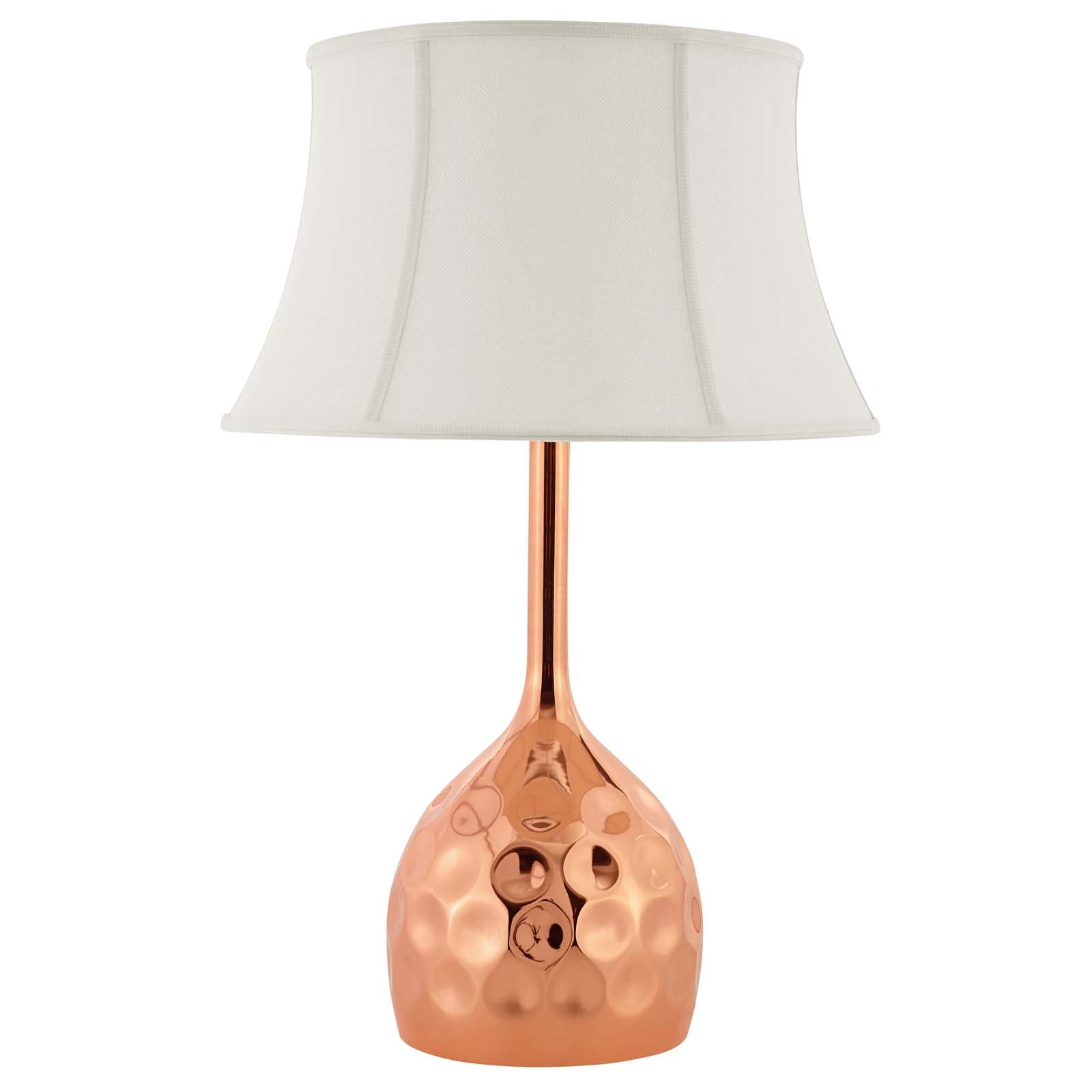 rose gold copper table lamp