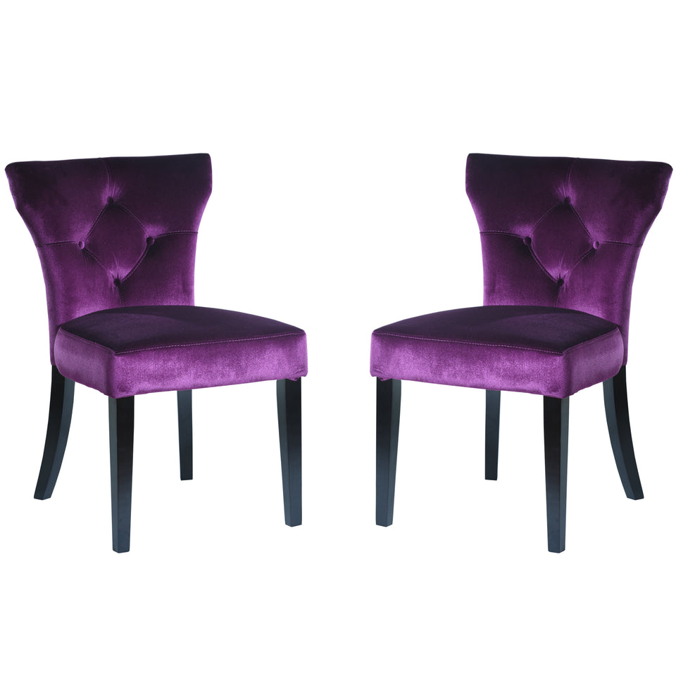 purple side chair