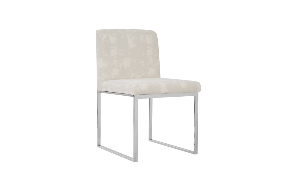 off white metal dining chairs