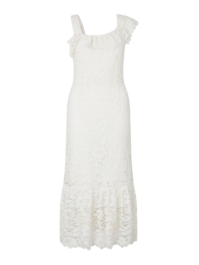 Fontana Ivory Lace Midi Dress | Women's Midi Bridal Dresses | KITRI