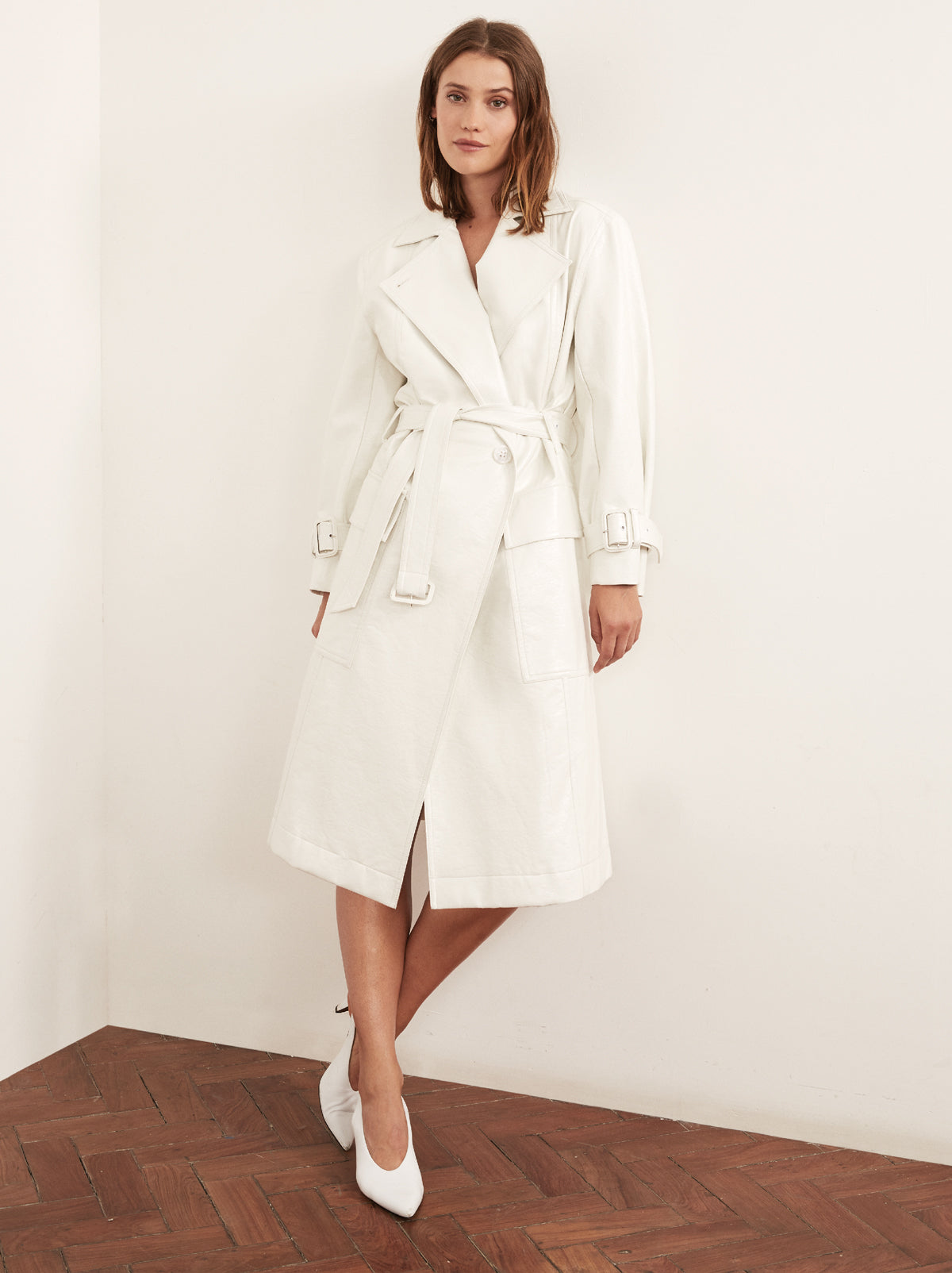 white trench coat womens