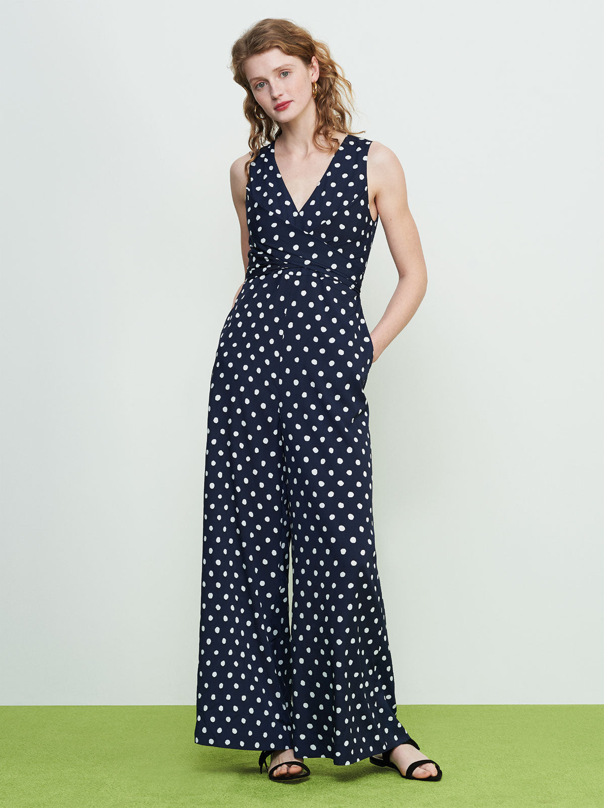 dot jumpsuit