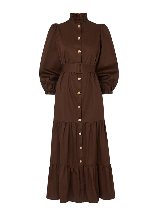 Lori Brown Midi Shirt Dress | Women's Shirt Dresses | KITRI