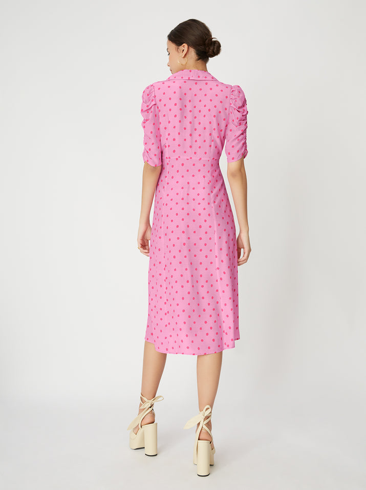 Maguire Polka Dot Tea Dress | Women's Printed Tea Dresses | KITRI