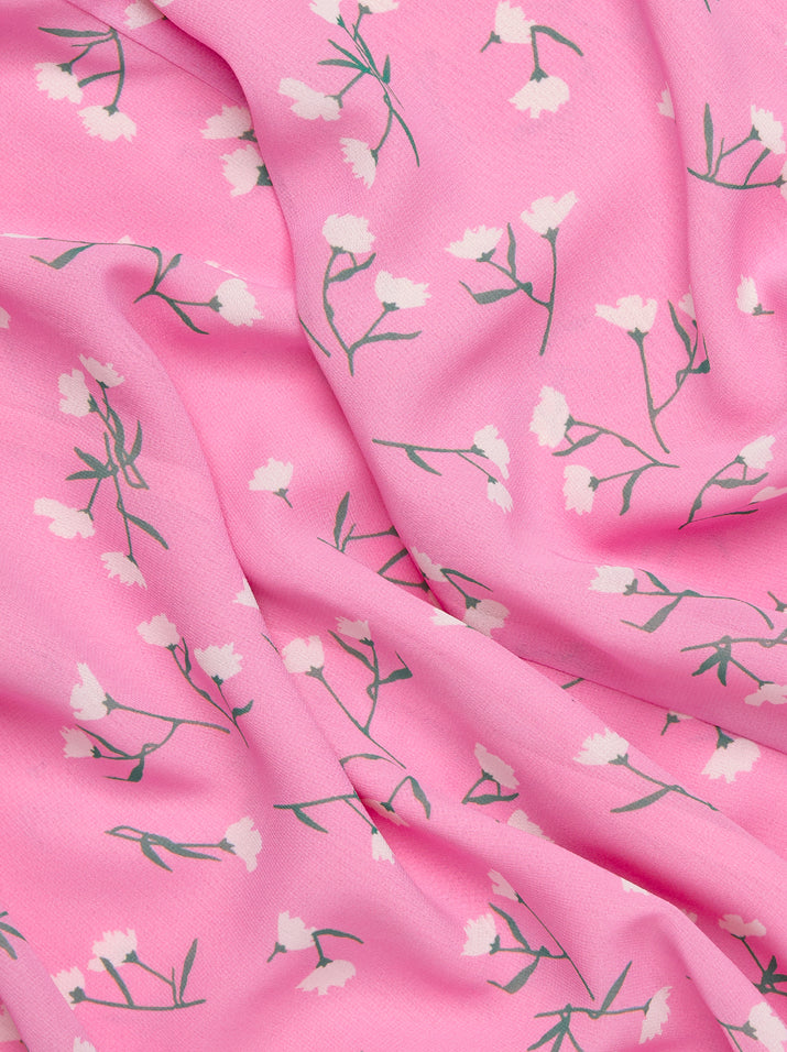 Tara Pink Floral Print Shirt Dress Womens Printed Shirt Dresses Kitri 
