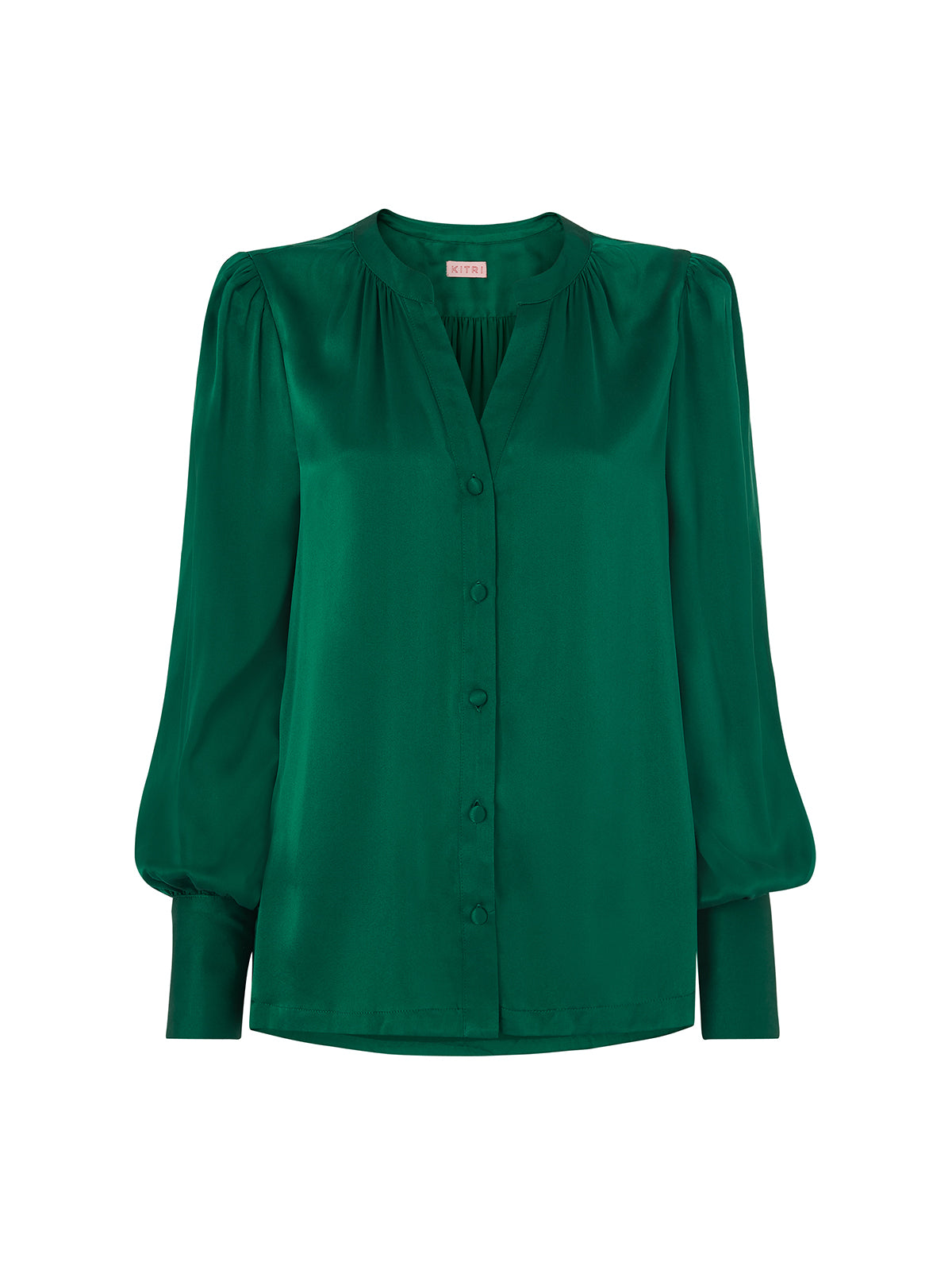 green blouse