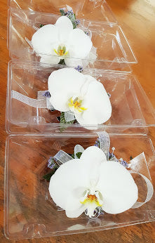 19 Elegant White Orchid Wrist Corsage Leiby S Flower Shop