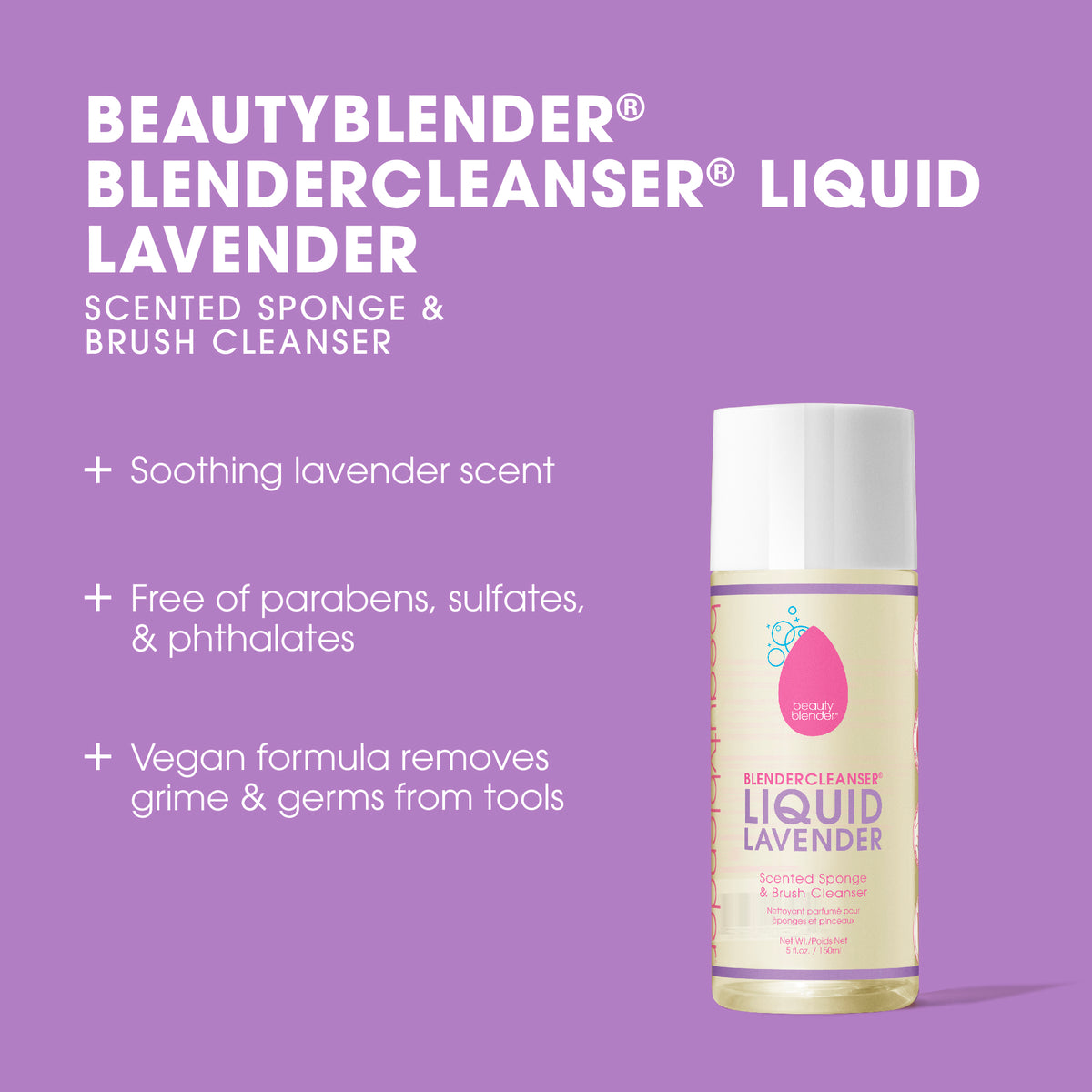 Blendercleanser® Liquid Lavender Scented Sponge & Brush Cleanser