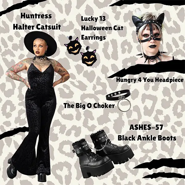 Kinky Kitty - Halloween Gothic Cat Costume