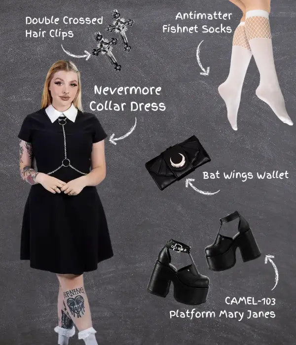 Dark Academia Fashion, Wednesday Adams Fashion