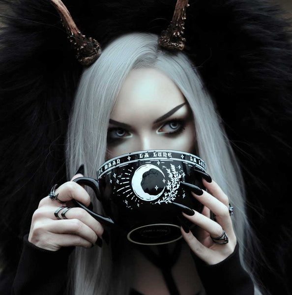 La Lune Large Ceramic Mug | Rogue & Wolf Witchy Gothic Homewares