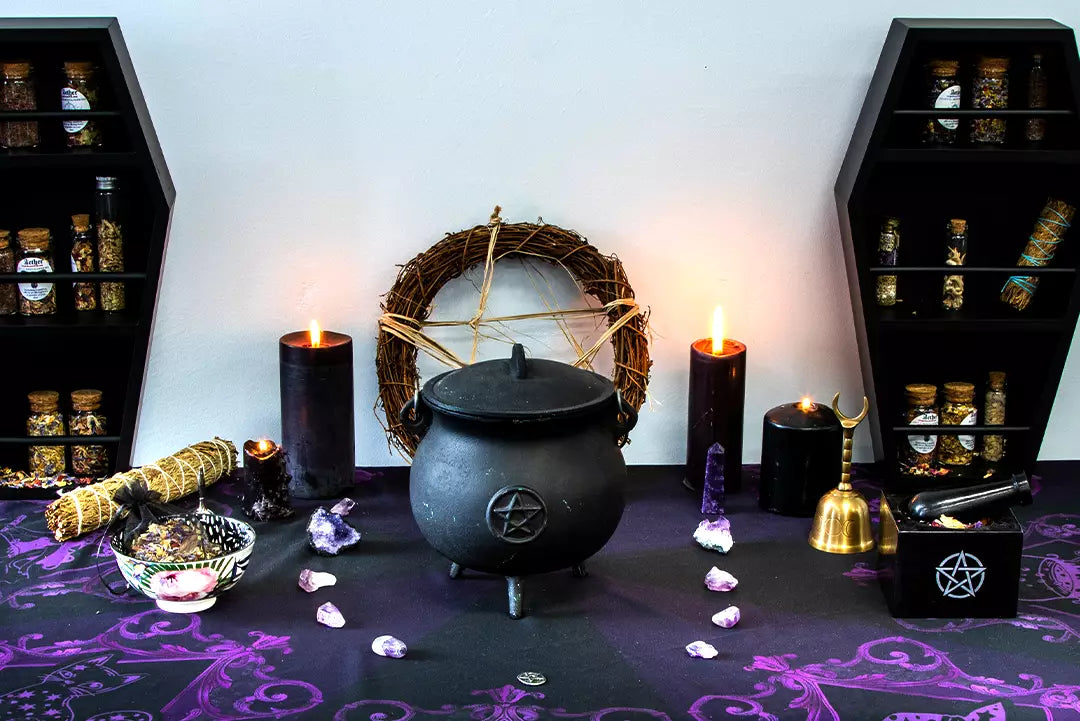 Simple Protection Spells | Photograph of the altar setup of a protection spell