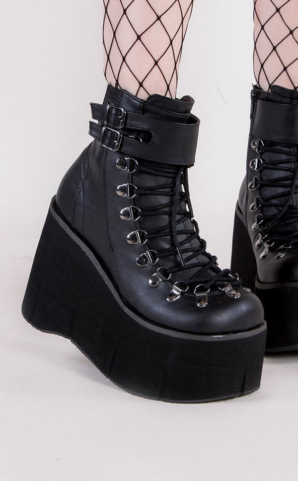 Demonia KERA-21 Black Vegan Ankle Boots | Goth Alt Shoes Australia ...