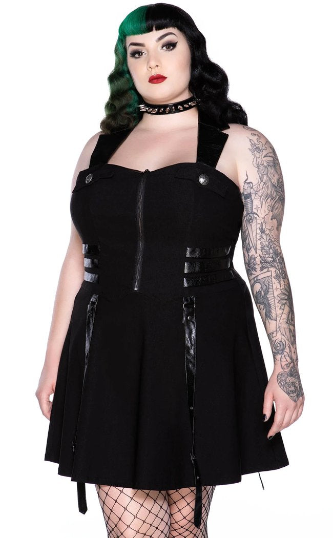 Killstar Australia | Psy-Ops Halter Dress | Gothic Alt Clothing