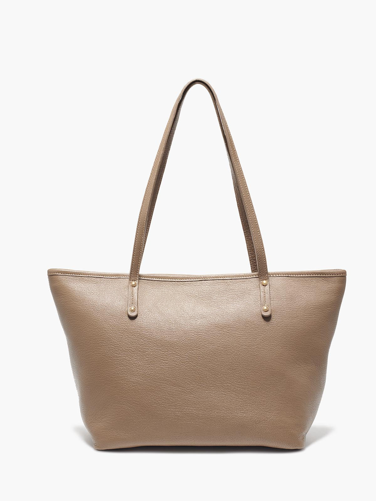 taupe tote bag