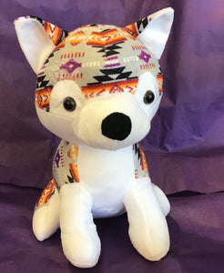 purple wolf plush