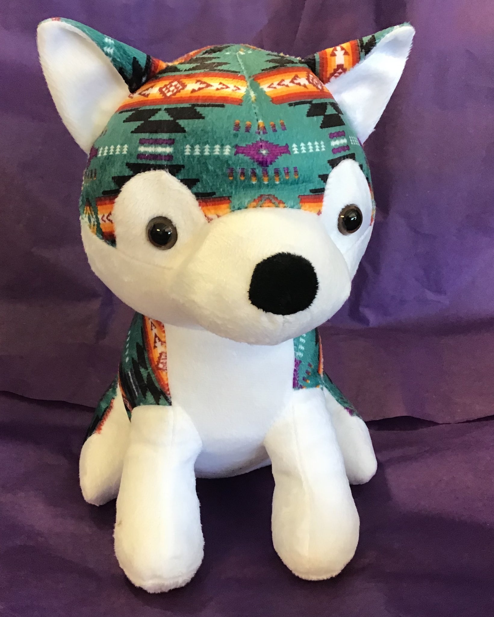 purple wolf plush