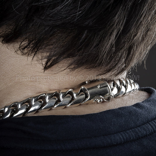 10mm Mens Chain Link Silver Necklace  Please visit‎  –  SilverWow™