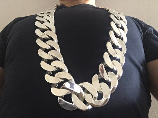 25mm Heavy Stainless Steel Curb Necklace