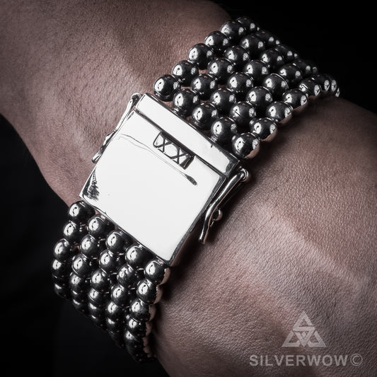 Mens Figaro Bracelet - 15mm - 925 Sterling Silver – SilverWow™