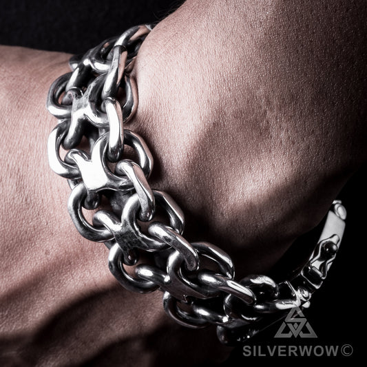 12mm Chain Link Bracelet – SilverWow™