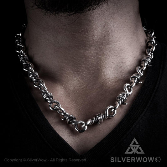 Bandmax Barbed Wire Cuban Necklace