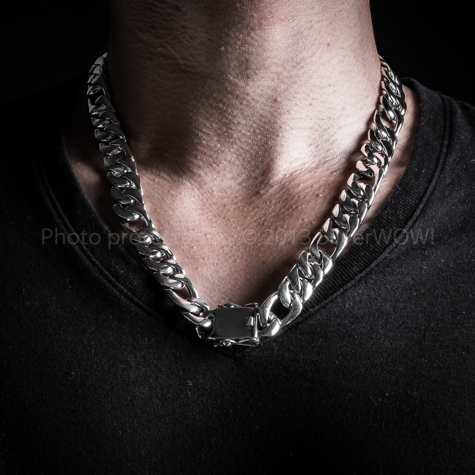 Chunky Chain Link Mens Necklace x 12mm Wide | 17 oz + |Silverwow