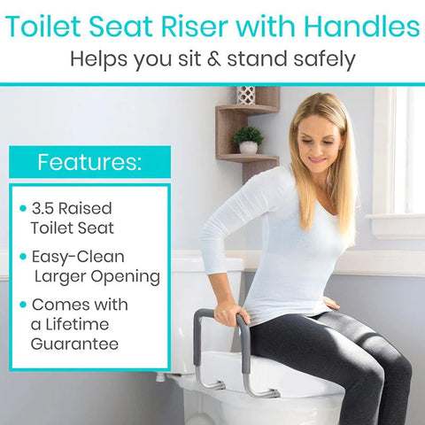 Toilet safety for knee and hip surgery