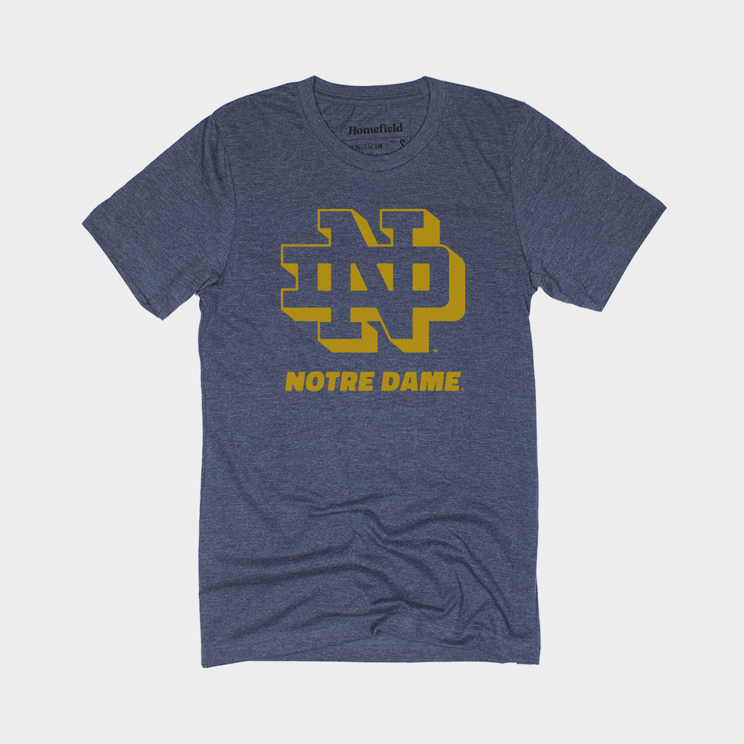 Vintage Navy Notre Dame T-Shirt | Homefield