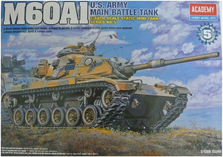 Academy 1 48 U S Army Main Battle Tank M60a1 Kit Aca 13009