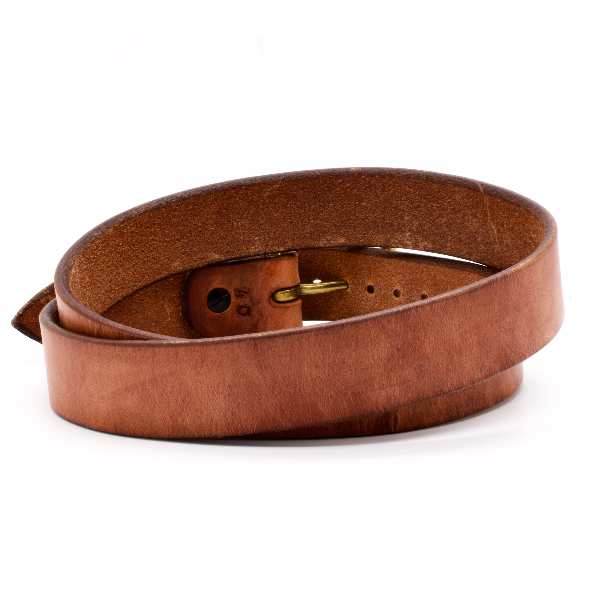 Made in USA Leather Belt with Silver Belt Buckle - Amish Leather Belt – Oak  Tree Trade
