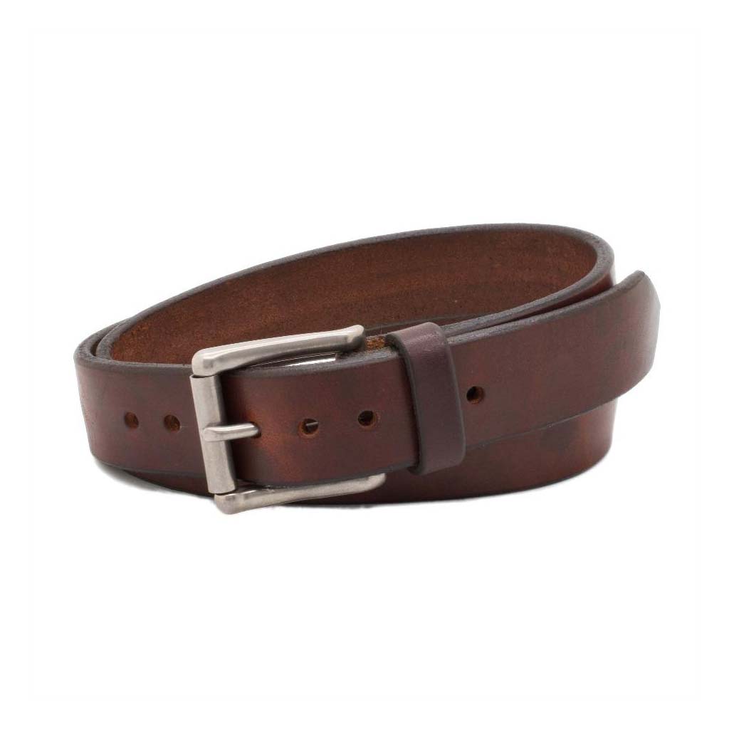 Oval Buckle Belt  Mahogany – madaboutstyle