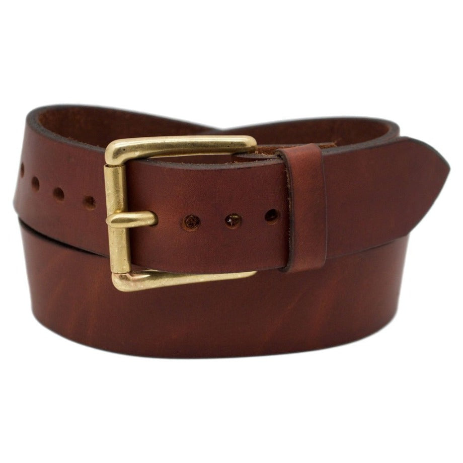 Pre-owned Ine Coated Canvas And Leather Florida Buckle Belt 105cm In Brown