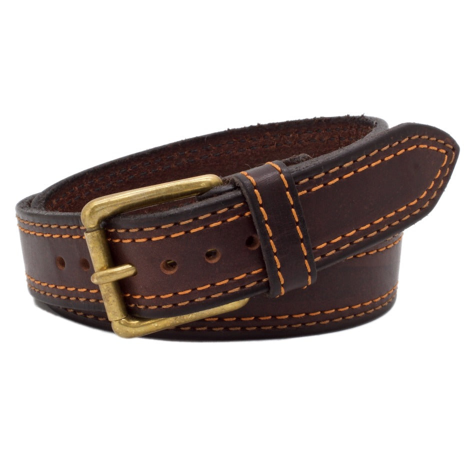 1.25(32mm) Men's Cognac Full Grain Leather Belt Handmade in Canada by  Zelikovitz (32 for 30 Waist) 