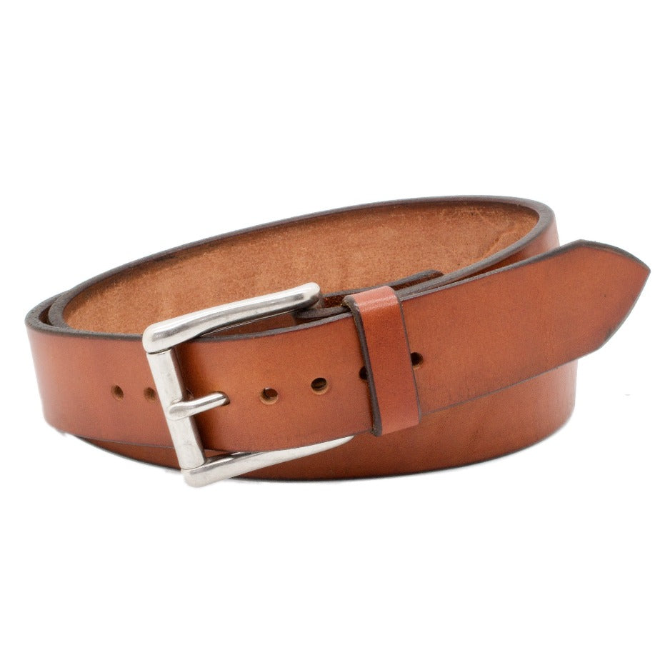 The Sausalito 1.5 Classic Mahogany Double Ring Leather Belt