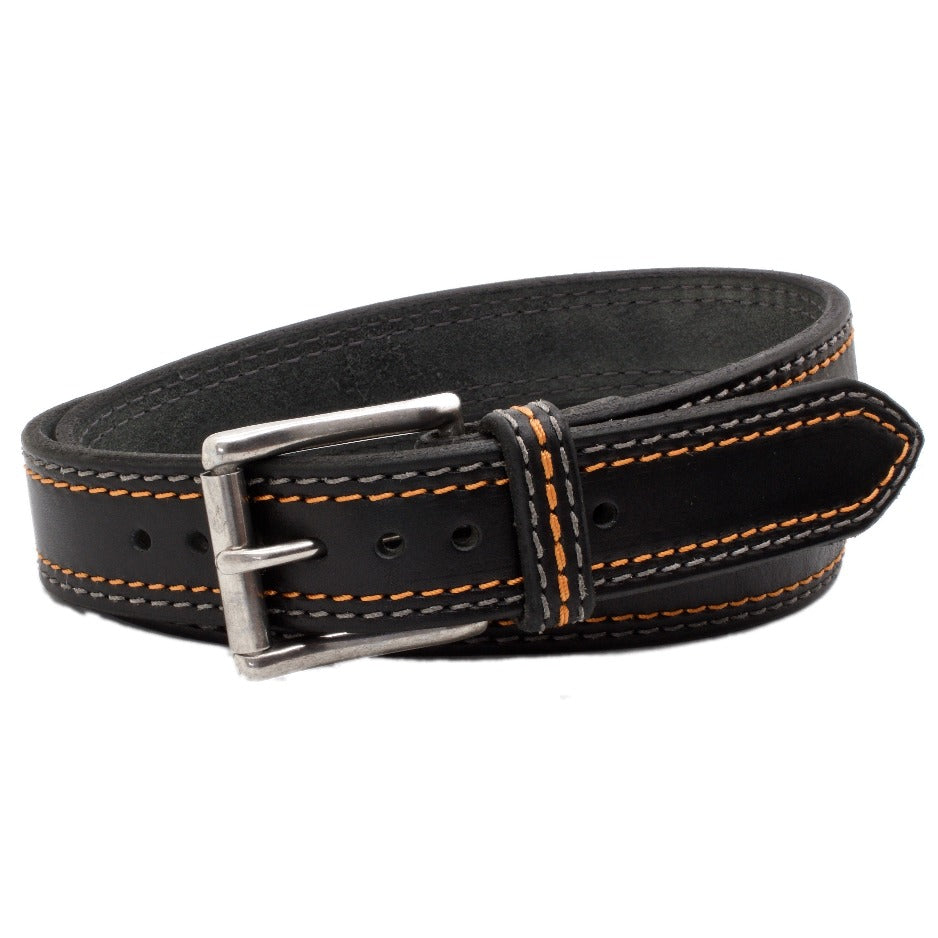 The Sausalito 1.5 Classic Mahogany Double Ring Leather Belt