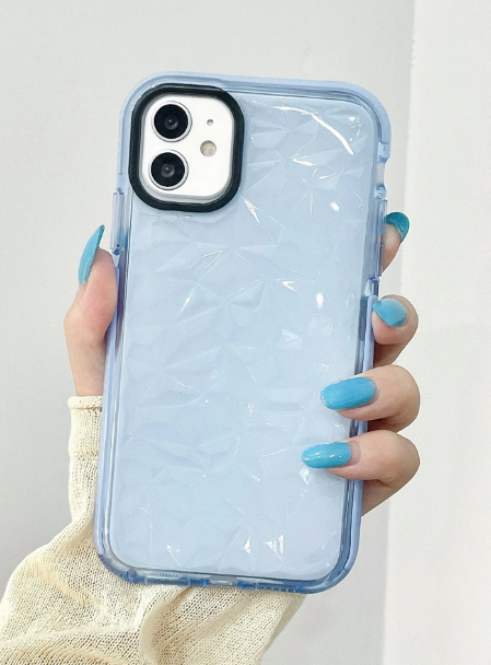 SHEIN COVER de teléfono transparente con textura para iPhone 12 pro max