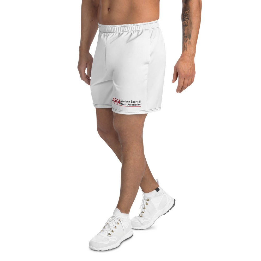 houding vezel ondergronds ASFA White Athletic Long Shorts | ASFA Gear Store