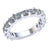 2.30 Ct Round Natural GH SI1 Diamond Shared 'U' Prong Wedding Band Women's Eternity Ring with Sizing Bar Set in 14k Gold