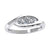 0.33 Ct Diamond GH I1-I2 Ring JWS11841 925 Sterling Silver