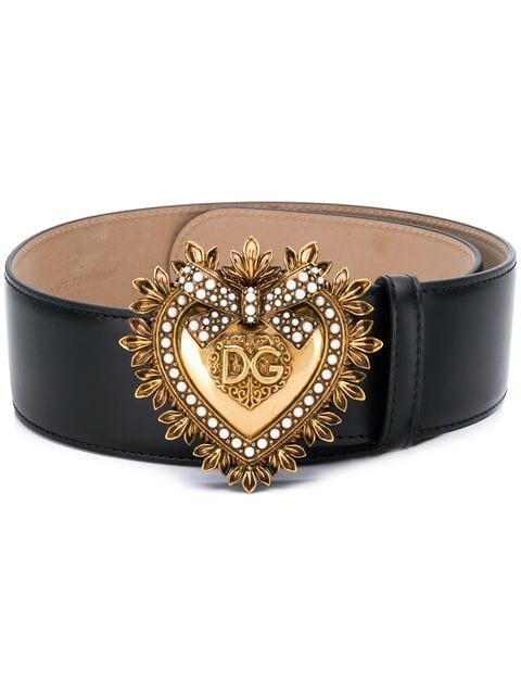 Dolce & Gabbana Devotion heart-buckle belt – Profile Fashion