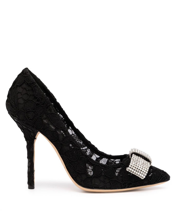 Dolce & Gabbana bow-embellished lace pumps – Profile Fashion