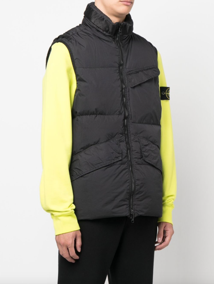 Stone Island Compass-logo padded gilet – Profile Fashion