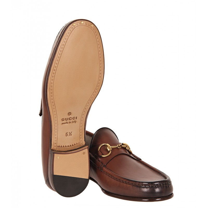 gucci horsebit loafers brown