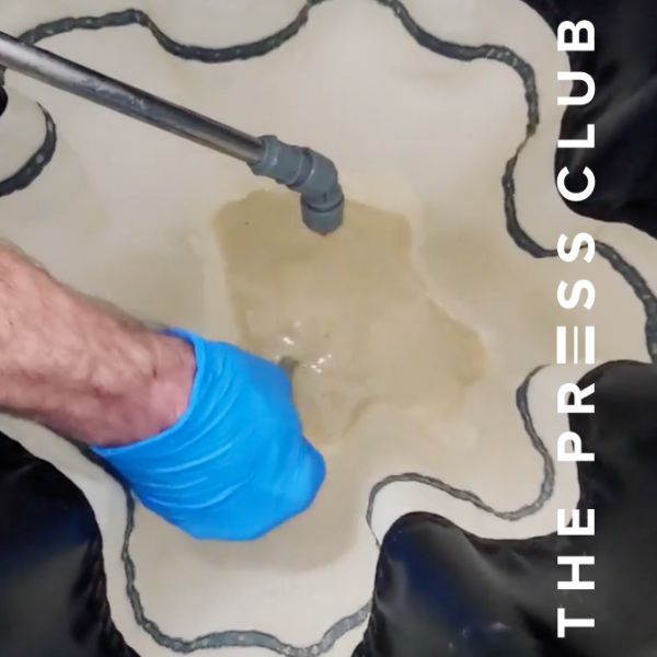 THE PRESS CLUB HOW TO USE PRESSURIZED WATER TO CLEAN CONTAMINATION FROM BUBBLE HASH
